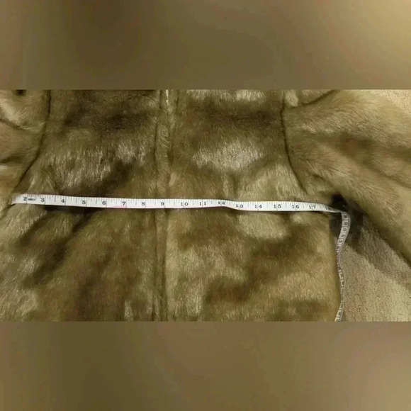 The Children’s Place Girl’s Reversible Coat Satin/ Faux Fur Sz. 10-12 - Picture 10 of 13